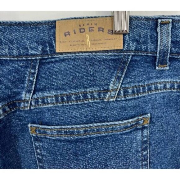 Riders Denim Jeans Womens Relaxed Fit Dark Wash Cotton Plus Size 18W 18 NEW - Picture 6 of 8